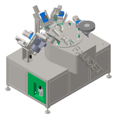 RTAF-RB0408-4-スピンドル 8 ステーション ブラッシング 機械 小部品のための CNC ワイヤリング 機械